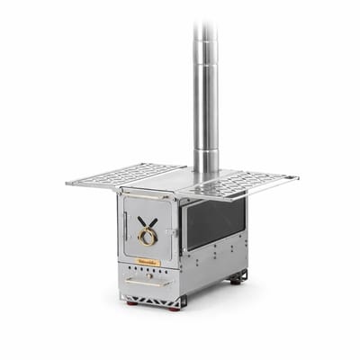 Naturehike Icefield Hot Tent Stove Tafelmodel Kampeerkachel met schoorsteenpijpen Buitenhaard voor verwarming en koken