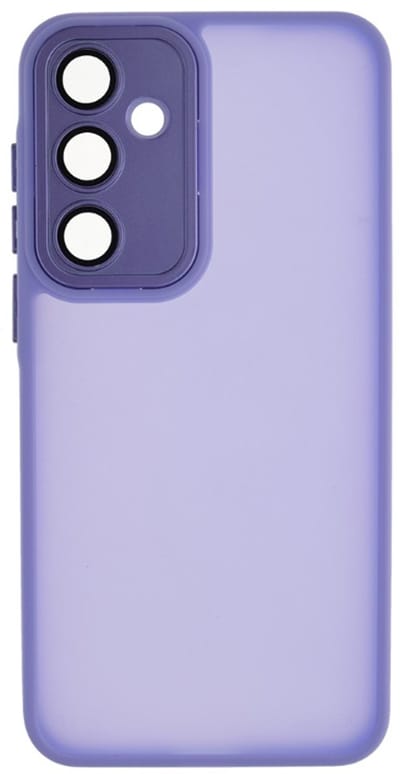 Doorschijnend Silcone hoesje Geschikt voor: Samsung Galaxy S25 - Back Cover met Camera Bescherming - Bumper - Lila