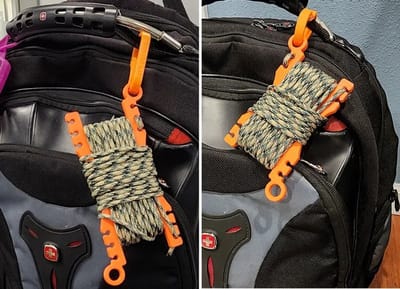 Paracord Winder voor Backpack – Compact Touw Opbergsysteem – Outdoor, Hiking, Survival & Camping – Mini 2 – 12,2 Meter