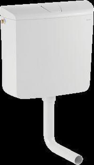 Geberit 136.607.11.1 laaghangend reservoir met spoel/stop bediening alpien wit