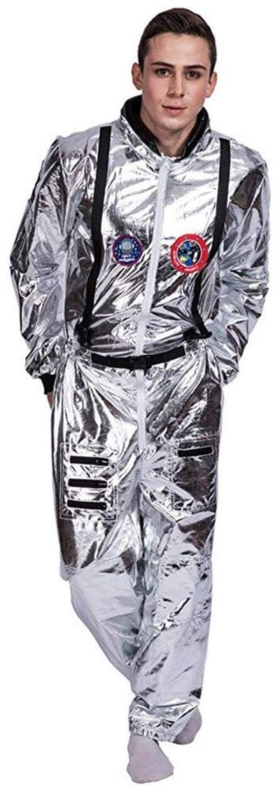 Dailygoody - Astronaut Kostuum voor Heren - Ruimtevaarder Pak - Fantasie en Avontuur - One Size - Ruimtepak Outfit - Perfect voor Feesten en Verkleedp