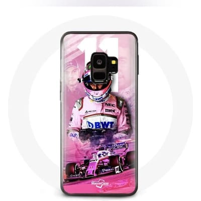 Case voor Samsung Galaxy S9 Formule 1 Sergio Pérez F1 Driver Roze roze