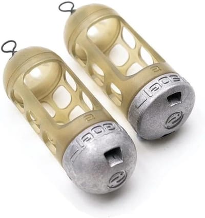 Gekooide Lood Lood - Vis Lokaas Houder - Vissen Lange Afstand - Snelle Lokaas Release - X-Small 40g+50g - Zilver