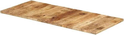 Houten Tafelblad - Vervangend Tafelblad Bureau - Tafel Opknappen - Massief Mangohout - 140 x 60 cm - Bruin