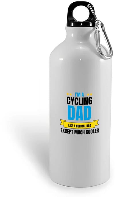 Hacebo® - I'm a cycling dad waterfles - Vader - papa - vaderdag cadeautjes - verjaardagscadeau - gift - kado - water fles - 400ML