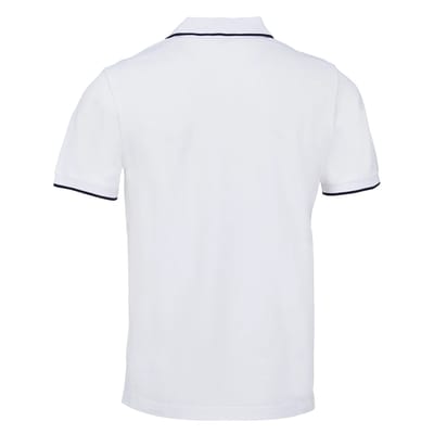 SOLS Volwassen Unisex Palermo Poloshirt (Witte/franse marine)