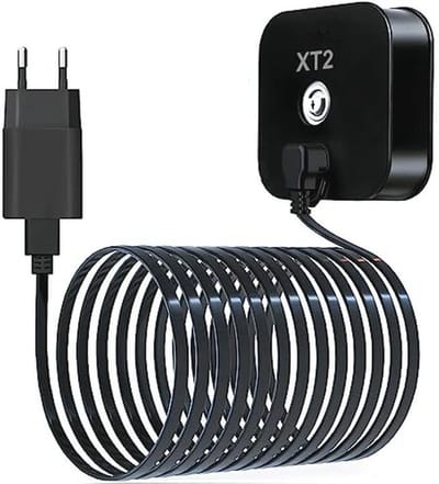 3M Micro USB Oplaadkabel met 90 Graden Hoek en Wasserdichte Adapter voor Blink XT XT2 Camera's