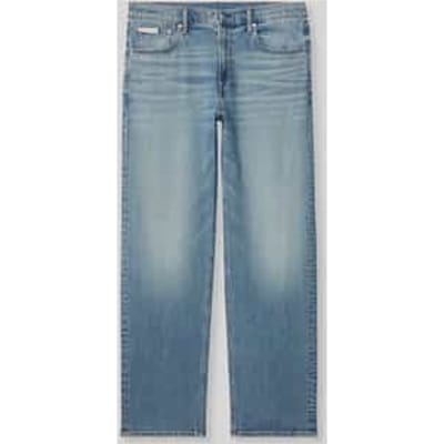straight fit jeans van puur katoen
