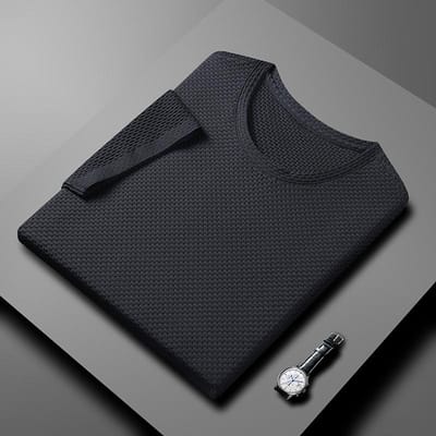 Zomer Koreaanse Stijl T-shirt met Korte Mouwen Heren Ronde Hals Dun Effen Kleur Halve Mouw Casual Top voor Jong en Middelbaar 4XL gray