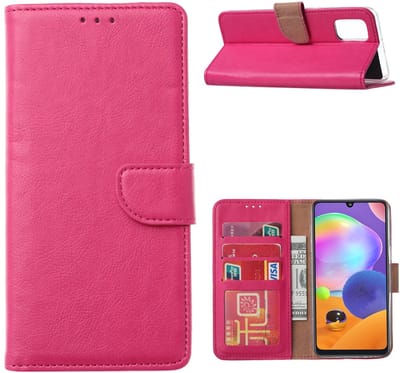Hoesje Geschikt Voor Samsung Galaxy A21S Hoesje / wallet Case Pink