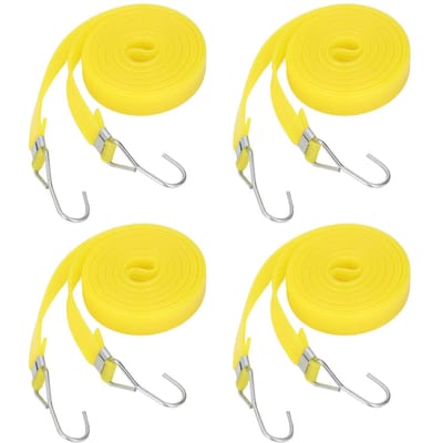 10 STUKS Buiten Elastisch Koord PEP 2cm Breedte Zware Uitvoering Elastische Band Sjorband Touw voor Transport 2.5m   8.2ft yellow