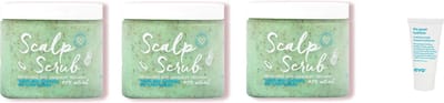3 x Umberto Giannini - Exfoliating Anti-Dandruff Scalp Scrub - 200ml + WILLEKEURIG Travel Size