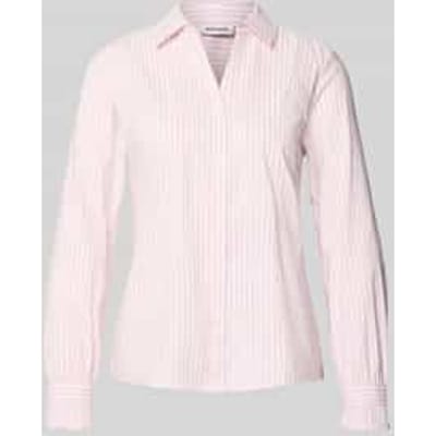 Overhemdblouse van katoenmix
