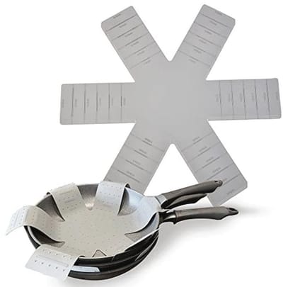 Pot and Pan Protectors for Stacking,Pot Pan Separators Cookware Protector 3 Pack,Dividers Anti-Slip Foldable for Multiple Sizes Pots and Pans Avoid Scratching or Marking