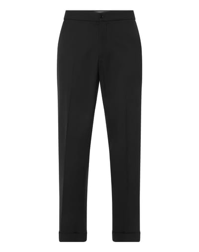 Wool Wide Leg Trousers