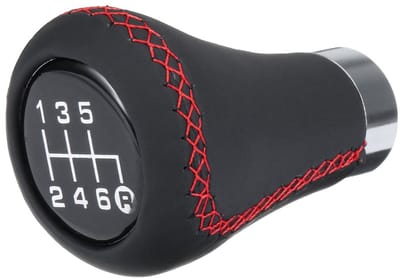 Dailygoody - Handgeschakelde Versnellingsknop - Skull-Design - Rood - Auto Accessoire - Versterkt Rijplezier - Geschikt voor Iedere Auto