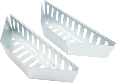 2 Stuks Roestvrijstalen Houtskoolmanden - Bbq Kolenhouders Voor Ketelbarbecues - Indirecte Warmte - Afmeting 36x10x6 Cm - Dikte 8 Mm