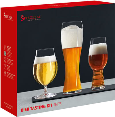 Spiegelau Beer Classics Tasting Kit, 3-delig, pilsglas, witbierglas, IPA-glas, bierglas, kristalglas, 4991691