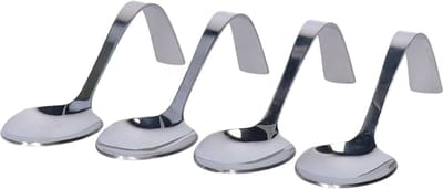 Cosy & Trendy Amuselepels - 4x stuks - 13 cm - RVS - appetizer/voorgerecht lepels