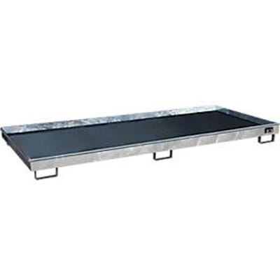 Bauer RW 3300-1 PE-legbordbak, met PE-inzet, B 3262 x D 1312 x H 195 mm, tot 240 l, thermisch verzinkt staal