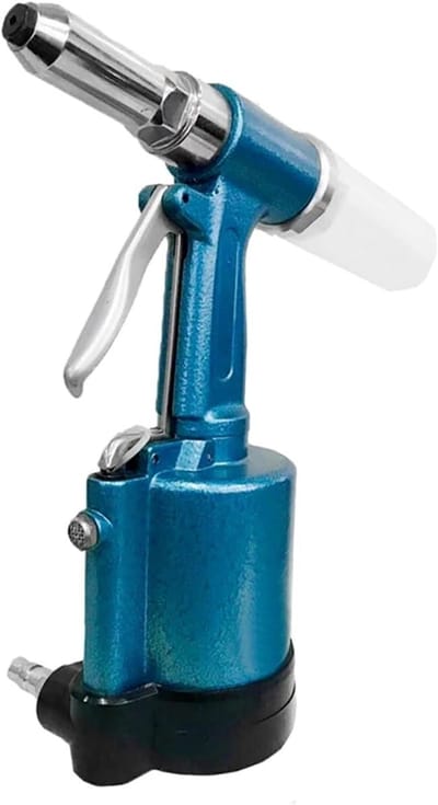 Pneumatisch Klinkpistool - Klinknagelgereedschap Luchthydraulisch - Metaal Verbindingen Maken - Hoge Trekkracht - 24-50 mm - Blauw