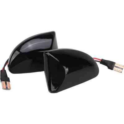 Zijmarkeringslicht Gerookt Zwarte Behuizing Geel Licht Verouderingsbestendig Vervanging voor Smart Fortwo Cabrio A451 black
