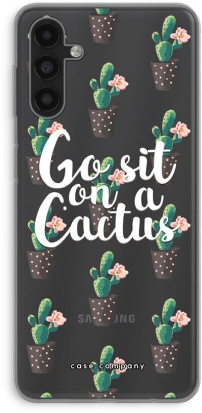 Case Company® - Hoesje geschikt voor Samsung Galaxy A13 5G hoesje - Cactus quote - Soft Cover Telefoonhoesje - Bescherming aan alle Kanten en Schermrand