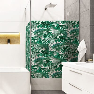 Privacy raamfolie - palmbladeren - stickers voor ramen en douchedeuren - 40x100cm