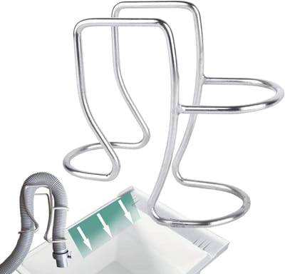 Universele Afvoerslang Houder voor Wasmachine - Verstelbare Slangclip en Suctioncups