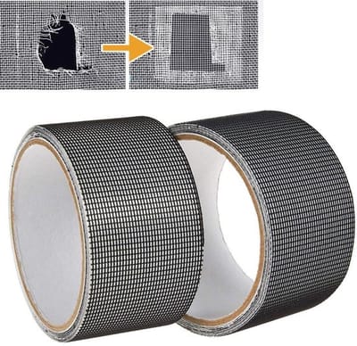2 stuks Hor Reparatie Tape - Hor Reparatie - Muggengaas Plakband - Raamhor Tape - Horrengaas Tools - Repareer Vliegenhor - Sterk Plakband Van Glasvezel - Hor Reparatietape - Vliegengordijn Tape - Deurhor / Raamhor - Zelf Je Hor Repareren - 5x200cm