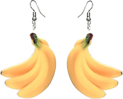 Fako Bijoux® - Oorbellen - Groente & Fruit - Bananen
