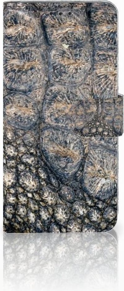 Samsung Galaxy S10 Plus Telefoonhoesje met Pasjes Krokodillenprint
