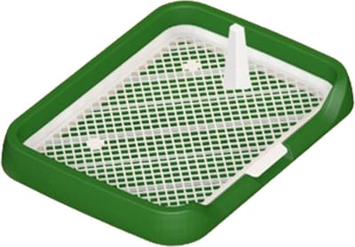 Hondentoilet voor binnen - Potjestraining Puppy - Zindelijkheidstraining Hond - Inclusief Kunstgras - 48x39x8 cm - Groen