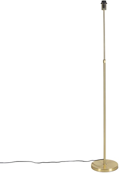 QAZQA Parte - Moderne Verstelbare Vloerlamp | Staande Lamp - 1 lichts - H 1430 mm - Goud/messing - Woonkamer | Slaapkamer | Keuken
