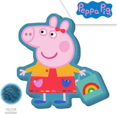 Peppa Pig Kussen - In Vorm van Peppa - 35CM x 5CM