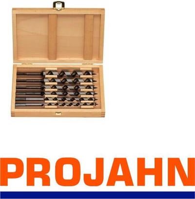 ''PROJAHN'' Slangenboor hout L 600 mm Houtcassette 6-delig -10 · 12 · 14 · 16 · 18 · 20mm
