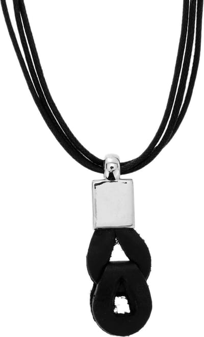Behave - Zwarte ketting met hanger - Minimalistische stijl - 45 cm