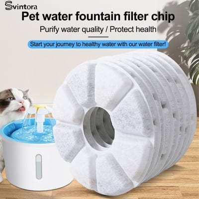 Vervanging actieve koolfilter voor kattenwater drinkfontein Vervangen filters Bloem voor hond Ronde fonteindispenser
