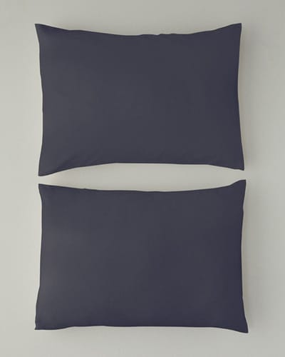 English Home - 2 Kussenslopen - Katoen Satijn - Pillow Case - 2 stuks - 50x70 cm - Antraciet