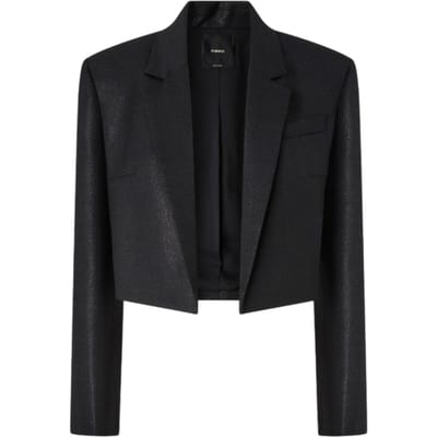 damesjassen Pinko - eliana spencer gessato lurex - zwart