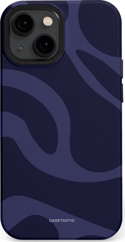 Casetastic Hoesje Geschikt voor Apple iPhone 13 Mini Magsafe - Stijlvolle Beschermende Duo-layer Case - Diepzee Marine Golven