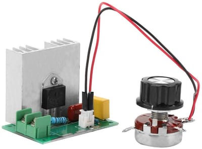 Allecto - Verstelbare AC-motorspanningsregelaar - Snelheidsregeling - Nauwkeurige dimmerfunctie - Compact formaat - 4000W vermogen - Geschikt voor ...