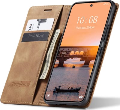 Hoesje geschikt voor Xiaomi Redmi 15 Ultra - Book Case Leer Slimline Bruin