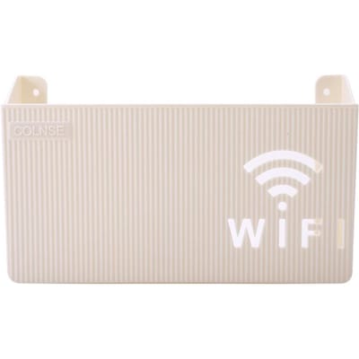 Draadloze wifi-router opbergdoos, wandmontage, ABS-plastic organizer, kabeloplader, powerbank organizer, woondecoratie, nieuw wit