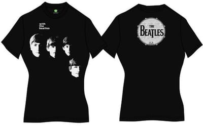 The Beatles - With The Beatles Dames Tshirt - M - Zwart