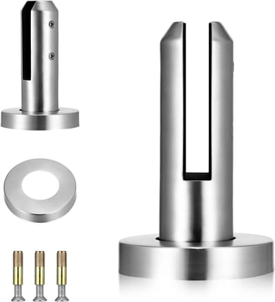Roestvrijstalen Spigots voor Trappen en Zwembaden - Glas Balustrade, Leuning en Balkonbevestiging Clamp