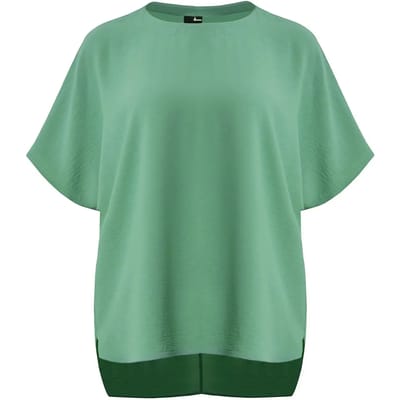 D collectie Crêpe Blouse met V-rug voor Dames Mat Fashion