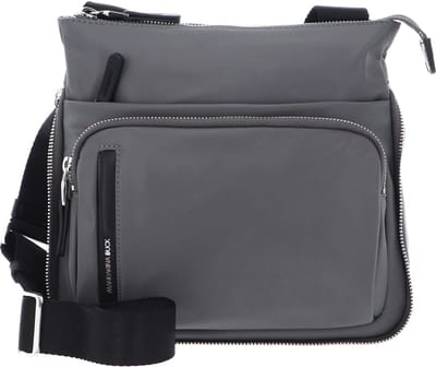 MANDARINA DUCK Schoudertas Hunter Crossover Smoked Pearl Grijs