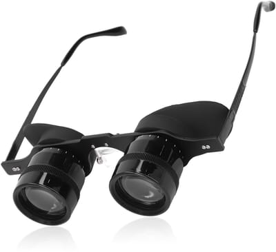 Dailygoods- Verrekijkerbril 3x Vergroting - Professionele Visverrekijker - Handsfree Kijken - Voor Vissen/Vogels/Sport - Lichtgewicht - ABS/Glas Materiaal - Kijker