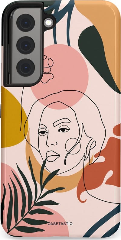 Casetastic Hoesje Geschikt voor Samsung S22 - Stijlvolle Beschermende Duo-layer Case - Elegantie van binnen